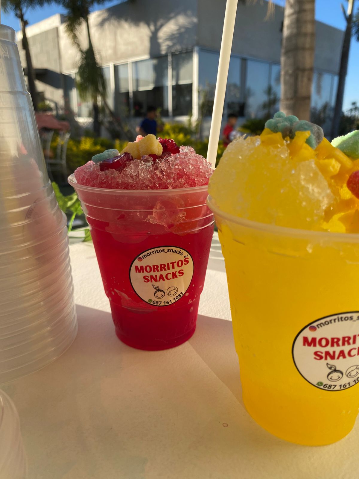 Raspados servidos en evento