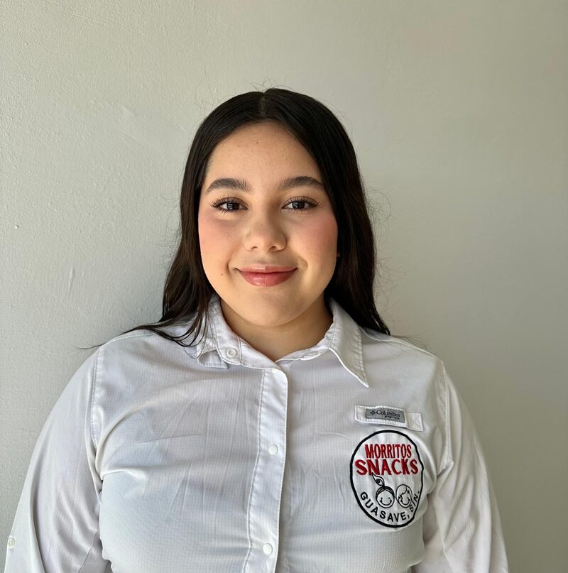 Frida, parte del equipo de Morritos Snacks